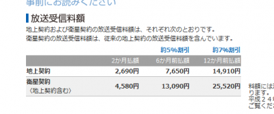 NHKプレミアムは1ヶ月あたり884円
